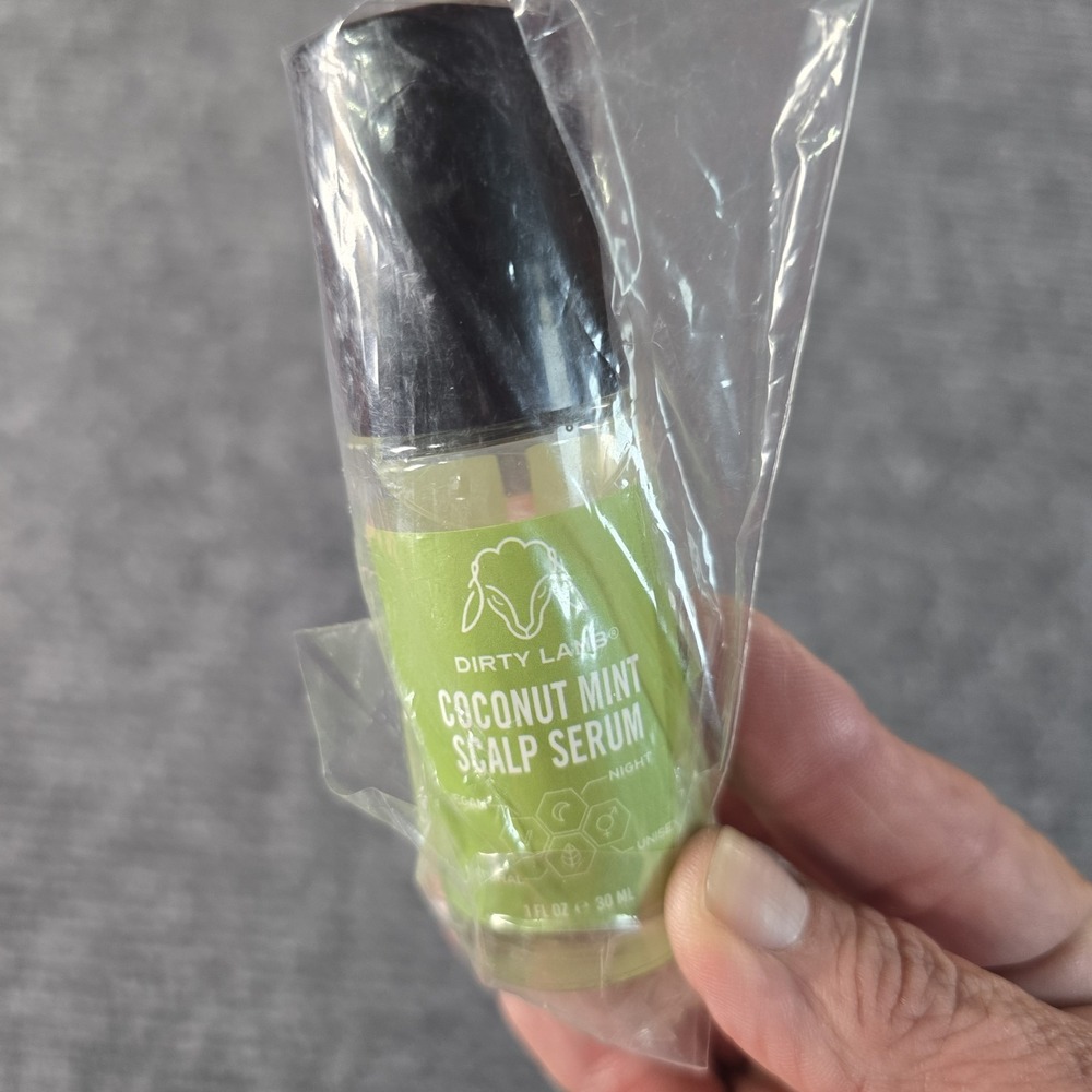 Dirty Lamb Coconut Mint Scalp Serum Vegan Night Natural Unisex 1fl‎ Oz 30ml